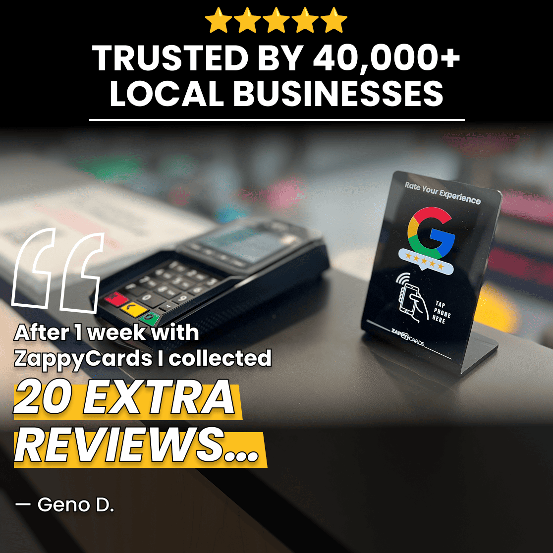Fronep Google Review Stand